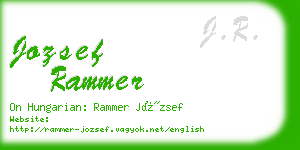 jozsef rammer business card